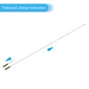 PATIKIL 2M/6.5Feet Telescopic Handheld Flagpoles, 1Set Retractable Teachers Pointer Stick