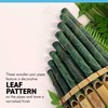 PERUVIAN PANPIPES FEATURING LEAF PATTERN 20cm x 12cm | 8