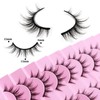 cobee 13 mm False Eyelashes, 10 Pairs Thin Manga Eyelashes,