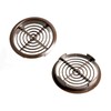 Merriway BH07432 (10 Pcs) Louvred Soffit Vent Push-In Roof Disc