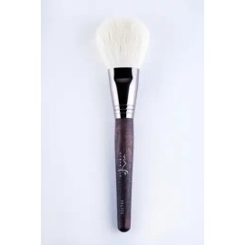 Brocha Plana Para Polvo MF Cosmetics Pelo Natural Negra Modelo 1701