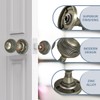 Bwintech 1 Set Beehive Mortice Door Knobs,Bronzed Finishing Pull Door