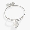 Alex and Ani Printed Flower 'Daughter' Charm Bangle