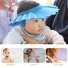 2 Pcs Adjustable Baby Bath Cap, Soft Waterproof Shampoo Visor