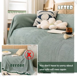 TUAKIMCE Foam Stick for Stretch Sofa Slipcover, 10 Pcs Fix Non-Slip Foam Stick for Sofa Cover, Furniture Protector Seam Strip for Stretch Couch Covers (Square)