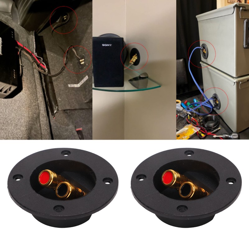 5Pcs 2 Way Stereo Speaker Box Terminal Cup Double Binding