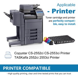 LOVPAIN TK-8347 TK8347 Toner Cartridge (1-Pack, Black) - Lovn Compatible TK-8347K Toner Cartridge (20,500 Pages) Replacement for Kyocera Copystar CS-2552ci CS-2553ci & TASKalfa 2552ci 2553ci Printer