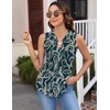 Micoson Hawaiian Shirt for Women V Neck Summer Pleated Tank