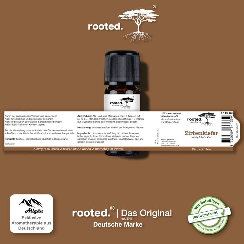 rooted.® Organic pine oil 10 ml