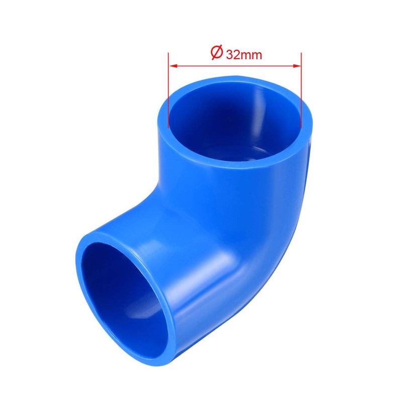 sourcing map 32mm Slip 90 Degree PVC Pipe Fitting Elbow