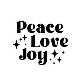 Peace Love Joy Family Wall Art Wall Sticker Murals Removable Wall Stickers for Suitcase Living Room Laptop Doors Vinyl 18in
