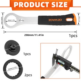 SANOU Centerlock Tool Centerlock Key Bicycle Bottom Bracket Key Compatible with Shimano Hollowtech II/BB9000/BBR60 for Bicycle Repairs