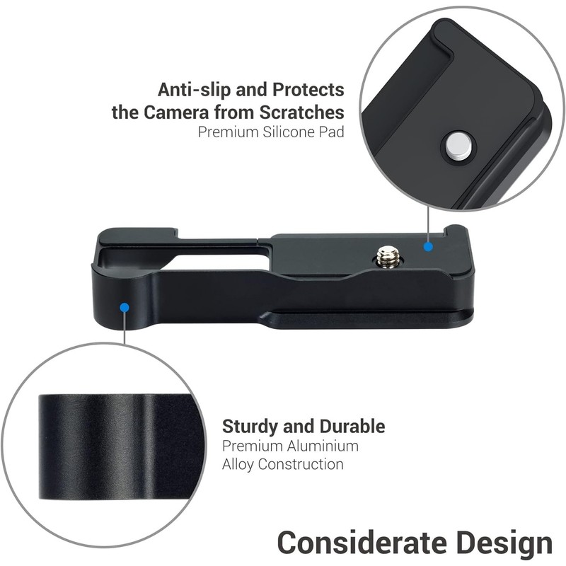 JJC Metal Solid Hand Grip Secure Handle Bracket for Sony