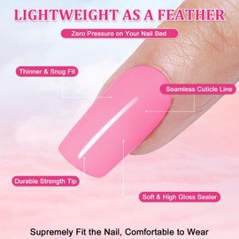 24Pcs French False Nails Short Square Press on Nails Purple Tip Gold Glitter Stick on Nails Acrylic Marble Fake Nails Reusable Artificial Glue on Nails for Women and Girls Nail Art Accessories