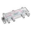 Poppstar Satellite Splitter Switch 6-Way Including F-Connector (Analogue/Digital/BK/Unicable/HD/4K Suitable) for