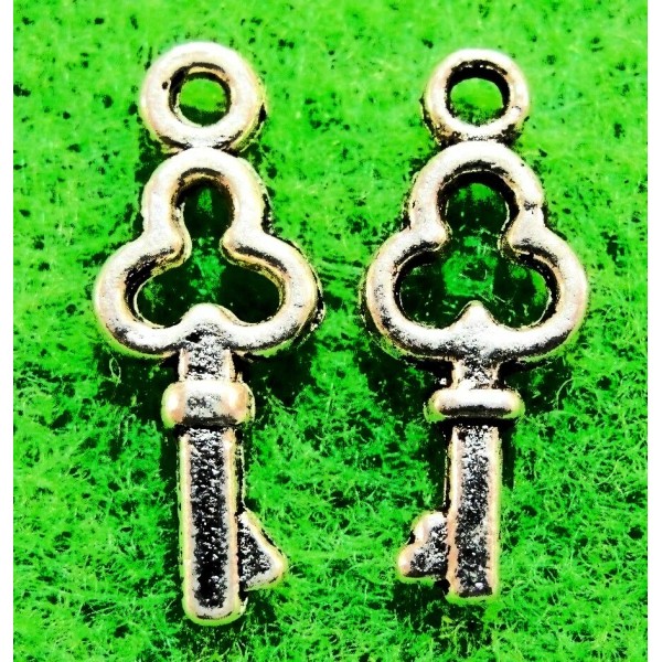 Tibetan 30Pcs. Tibetan Silver Old Time KEY Charms Pendants Earring