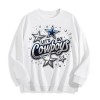 Dallas Cowboys "Let's Go Cowboys" Graphic Crewneck Sweatshirt, 6 Colors,