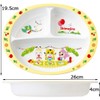 Skater M370 Children's Plate, Melamine, Lunch Plate, Shimajiro, Picnic, 25.5