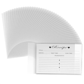 100Pcs Recipe Card Protectors 4x6 Plastic Sleeve - Page Protectors Hard Plastic Card Sleeves Thick Clear Plastic Sheet Protector Recipe Card Sleeves - Recipe Cards Clear Plastic Sleeves for Cards
