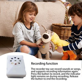 Voice Recorder for Stuffed Animal, Sound Module Recording Device, Recordable Stuffed Animal Insert, Square Toy Voice Box for Plush Toy, Creative Crafts,