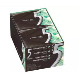 5 Gum Five 5 Gum Sweet Mint Sugar free Gum, 15 Piece (10 Packs)