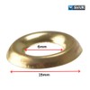 Screw Cup Washer No. 10 Electro Brass Plated Screw Surface