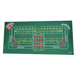 New Casino Craps Green Felt Layout 36" X 72"
