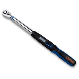 Summit Tools 1/2 inch UltraPrecision Digital Torque Wrench, 7.4-147.5 ft-lbs Range Accurate to ±1%, Set Target Torque, LED and Buzzer, Calibrated (WEP4-200CN)