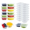 EIOFG Packaging 40 Pack 4.5 Oz Double Compartment Condiment Container