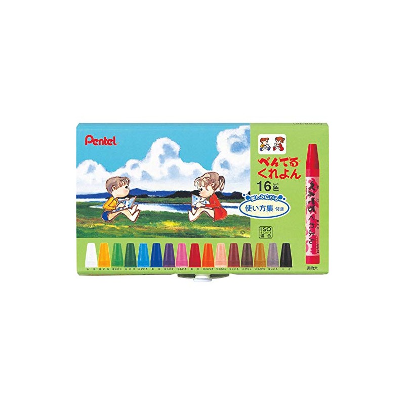 Pentel Juego de 16 crayones