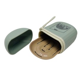 G.B.S Hard Shell Leak Proof Travel Soap Case with Lid Includes Removable Soap Bar Tray - Portable Soap Case for Traveling, Camping, Outdoors, Gym (1 Pack)