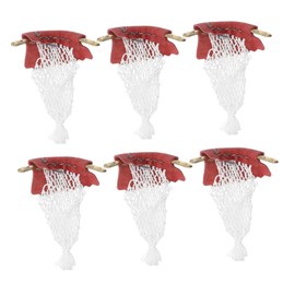 CORHAD 6pcs Billiard Pockets Kit Snooker Pool Table Nets Leather Material Stylish Design for Easy Mounting