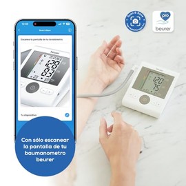 Beurer BM28 Baumanómetro Digital de Brazo con Detector de Arritmias, Monitor de Presión Arterial Automático, Brazalete Universal 22-42 cm y 4 Usuarios