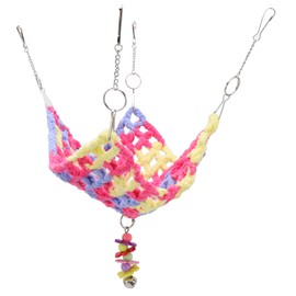 Hamster Weave Hammock Hanging Small Animal Cage Hammock for Chinchilla Parrot Guinea Pig 25x25cm / 9.8x9.8in