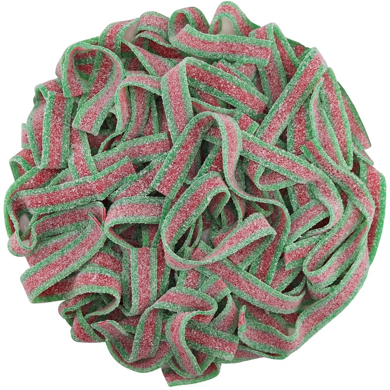 FirstChoiceCandy Sour Strip Chewy Candy Belt 4 Oz (1-Pack, Watermelon)