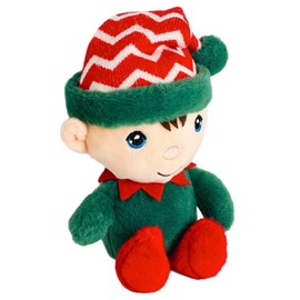 Christmas Beanie Pals Plush Soft Toys Eco-Friendly 100% Recycled (Elf)
