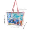 ONEART Clear Holographic Tote Bags, Iridescent Waterproof Top Handle Bag,