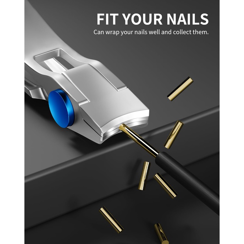 Nail Clippers Set-3 Pack,Fingernail Clippers& Toenail Clipper for Men,Wowen,Nail Clippers