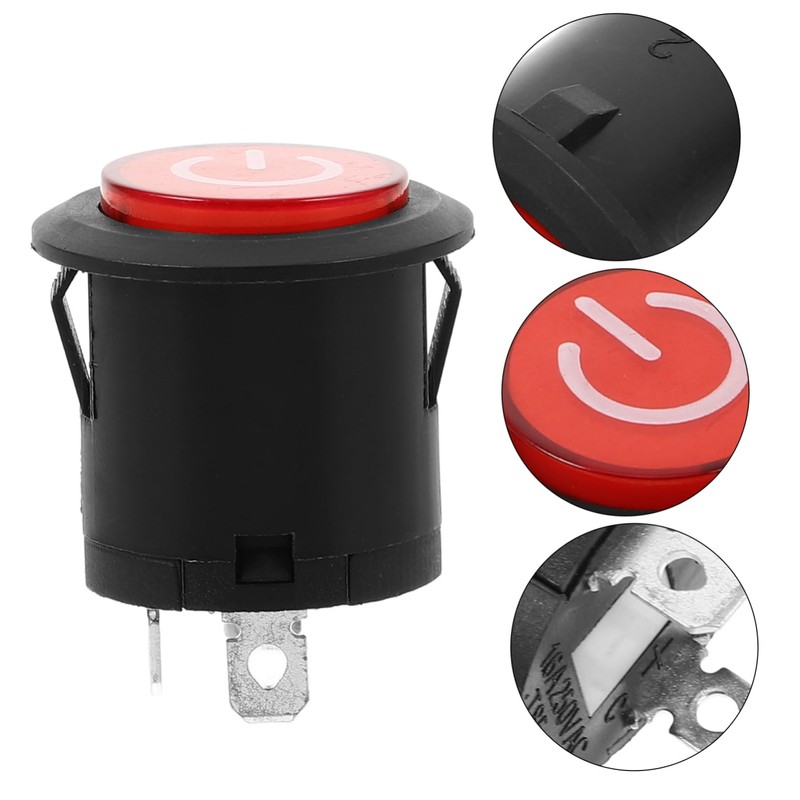 BESPORTBLE Electric Ride Start Button Safety Press Switch for Electric