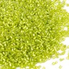 Yholin 6000pcs Bugle Beads, Light Green Embroidery Tube Beads for