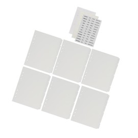 Operitacx Transparent Divider Page Index Folder Loose Leaf Binding Sheets Round Ring Binder Dividers Folder Organiser Plug-In Divider File Folder Divider