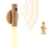 LANDGOO Wooden Nursery Night Light, LED Portable Bedside Motion Sensor
