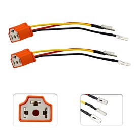 LivTee Conector de cerámica H4 9003 HB2 para faros delanteros con 3 adaptadores de arnés de cableado para arnés de relé H4, faros o luces antiniebla, fija pines de enchufe H4 no estándar