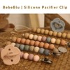 BebeBiu 2 Pack Pacifier Clips, Silicone Pacifier Clip for Baby