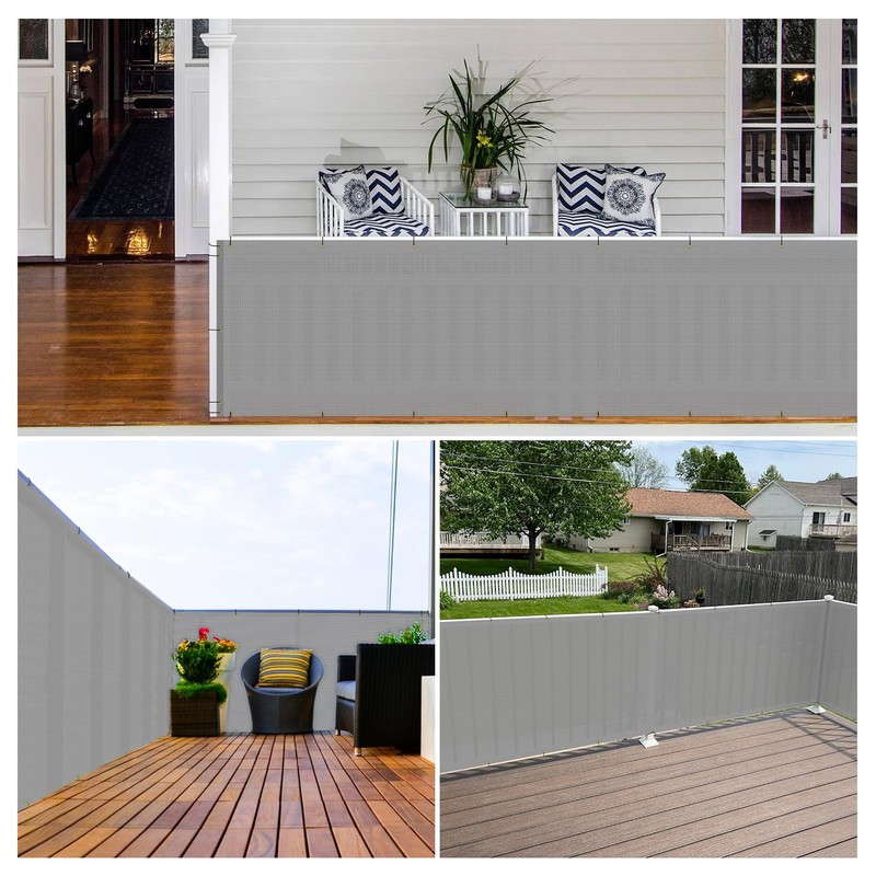 Bynbbur 2.5' x 25' Balcony Privacy Screen Deck Privacy Fence