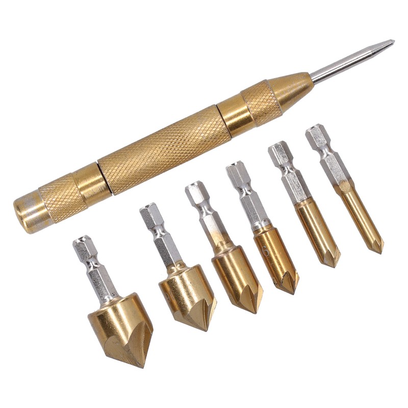 Chamfer Drill Bit Hex Shank 5 Flute Countersink Hole Opener