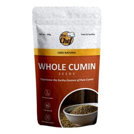 ProChef Whole Cumin Seeds – High in Iron & Antioxidants, 100% Natural Jeera for Digestion, Curries, Spice Mixes & Global Recipes