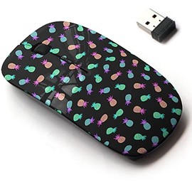 2.4G Wireless Mouse with Cute Pattern Design for All Laptops and Desktops with Nano Receiver - Summer Stylish pop
