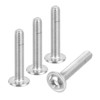sourcing map 100Pcs M3-0.5x15mm Flanged Button Head Socket Cap Screws,