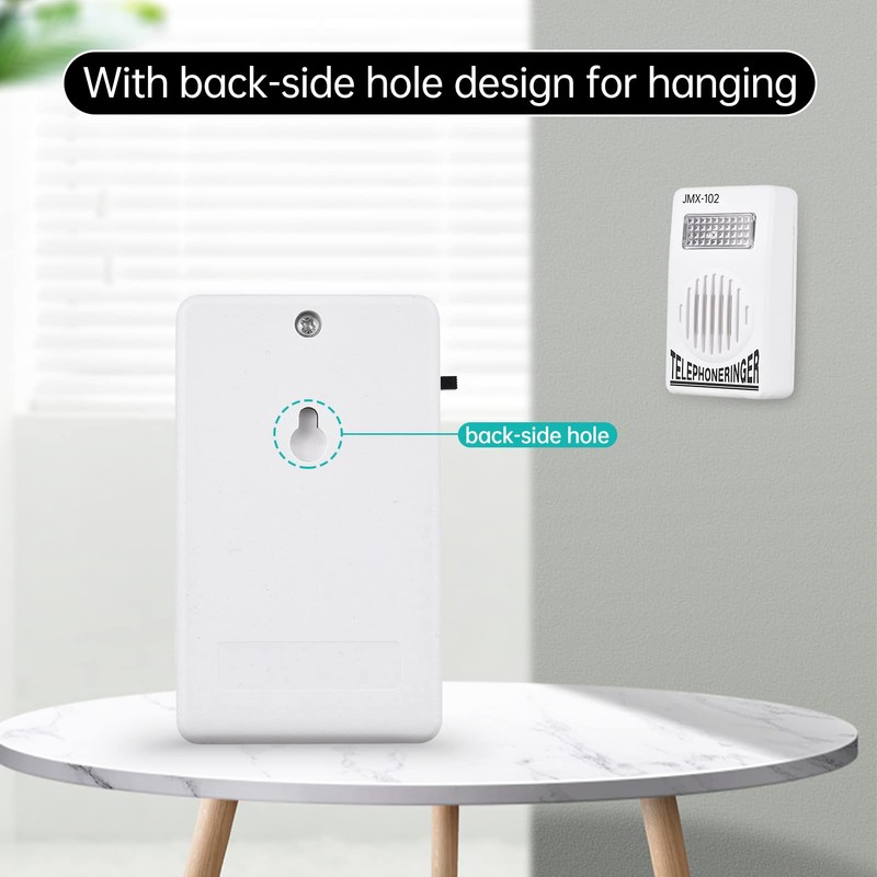 Telephone Ringers Amplifier with Strobe Light Hearing Impaired Phone Light